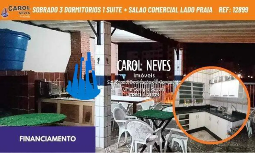 Casa com 3 quartos à venda, 270m2 em Mirim, Praia Grande - SP - imagem 1 Foto 1 de Casa com 3 quartos à venda, 270m2 em Mirim, Praia Grande - SP