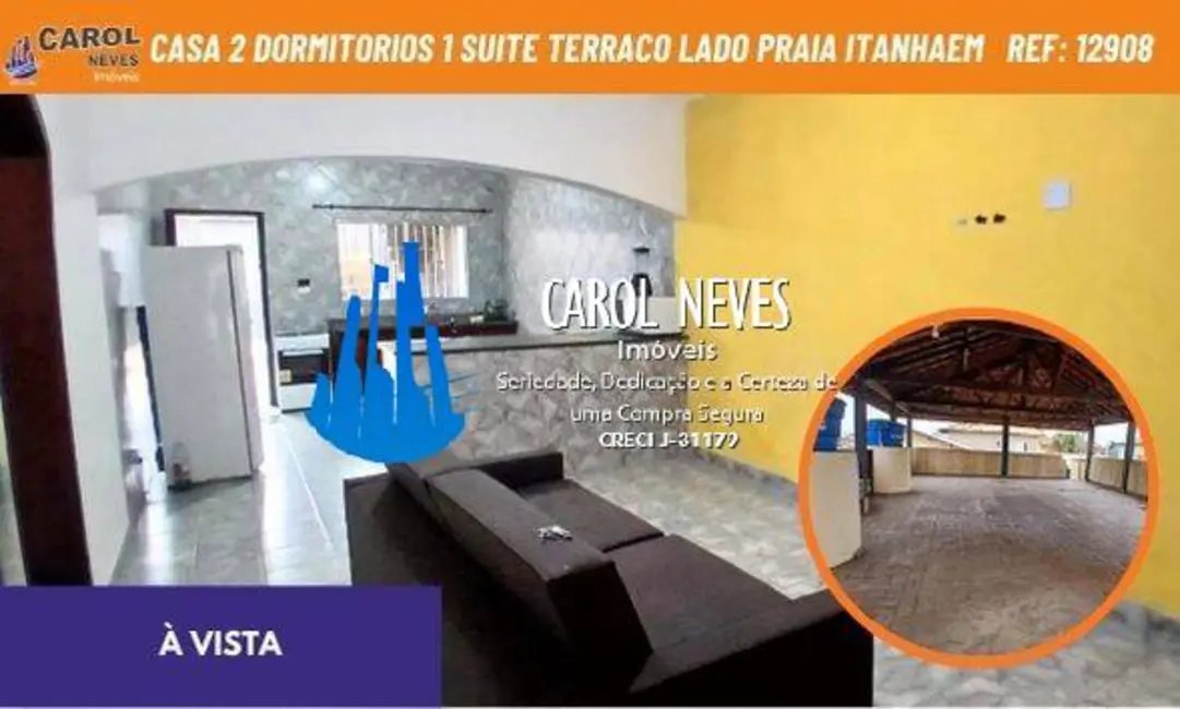 Casa com 2 quartos à venda, 287m2 em Itanhaem - SP - imagem 1 Foto 1 de Casa com 2 quartos à venda, 287m2 em Itanhaem - SP
