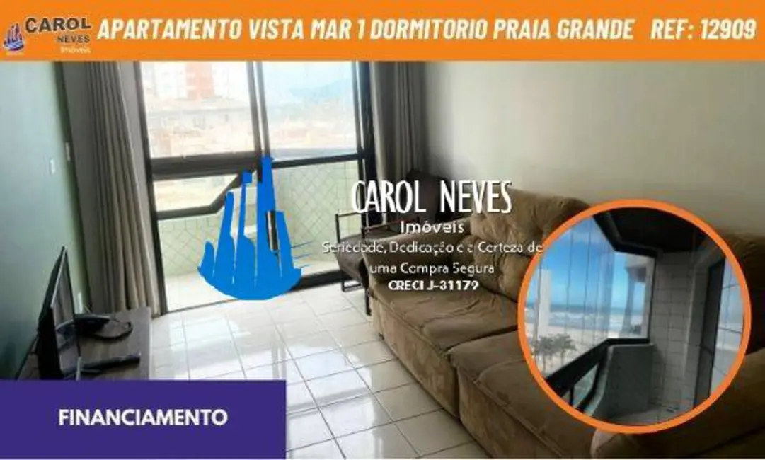 Apartamento com 1 quarto à venda, 60m2 em Tupi, Praia Grande - SP - imagem 1 Foto 1 de Apartamento com 1 quarto à venda, 60m2 em Tupi, Praia Grande - SP