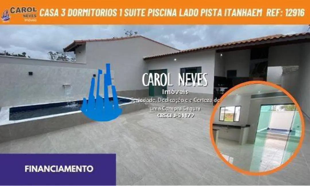 Foto 1 de Casa com 3 quartos à venda em Itanhaem - SP