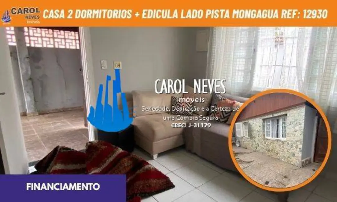 Foto 1 de Casa com 3 quartos à venda, 75m2 em Mongagua - SP