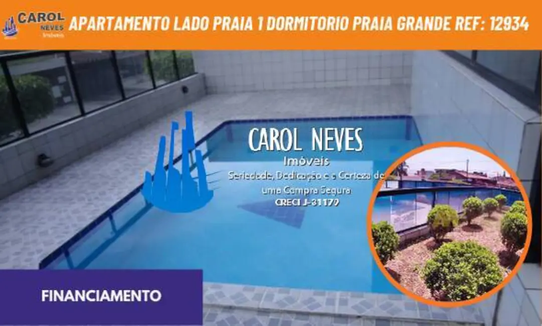 Apartamento com 1 quarto à venda, 65m2 em Ocian, Praia Grande - SP - imagem 1 Foto 1 de Apartamento com 1 quarto à venda, 65m2 em Ocian, Praia Grande - SP