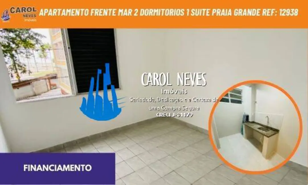 Foto 1 de Apartamento com 2 quartos à venda, 48m2 em Solemar, Praia Grande - SP