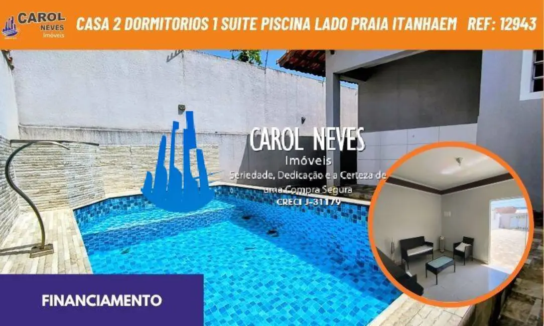 Foto 1 de Casa com 2 quartos à venda, 68m2 em Itanhaem - SP
