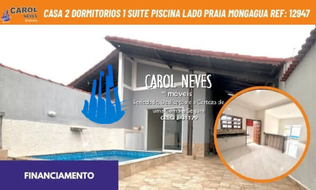 Foto 1 de Casa com 2 quartos à venda, 105m2 em Mongagua - SP