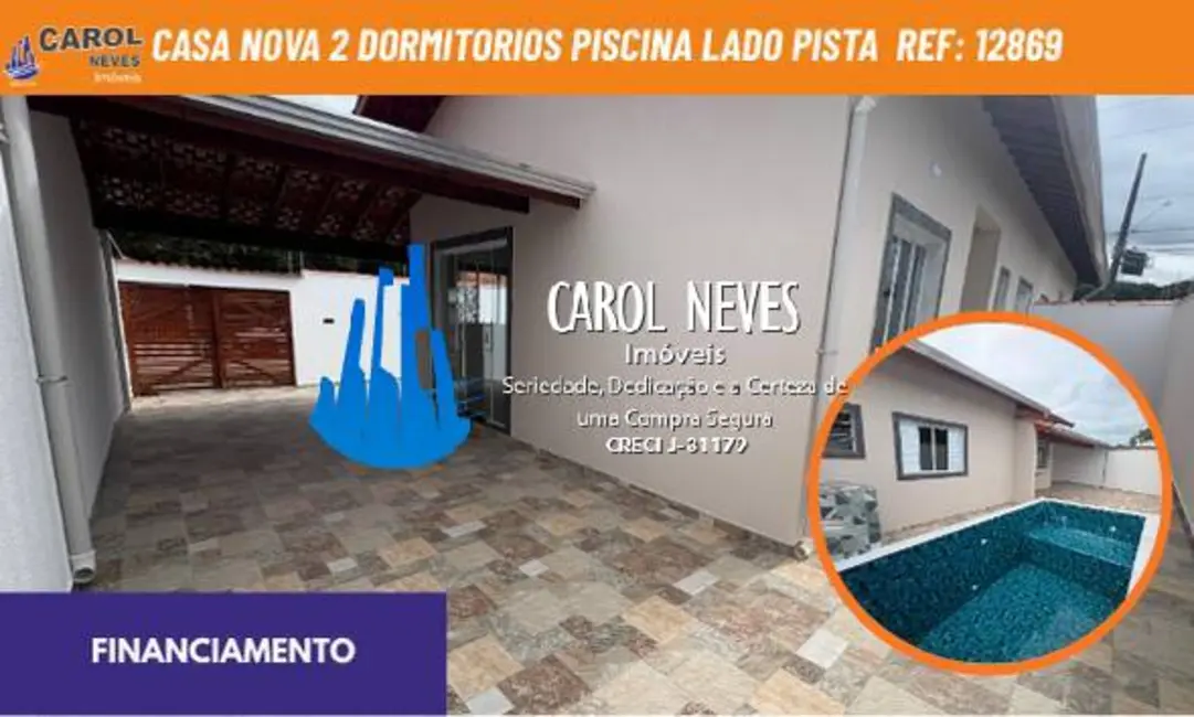 Foto 1 de Casa com 2 quartos à venda em Itanhaem - SP