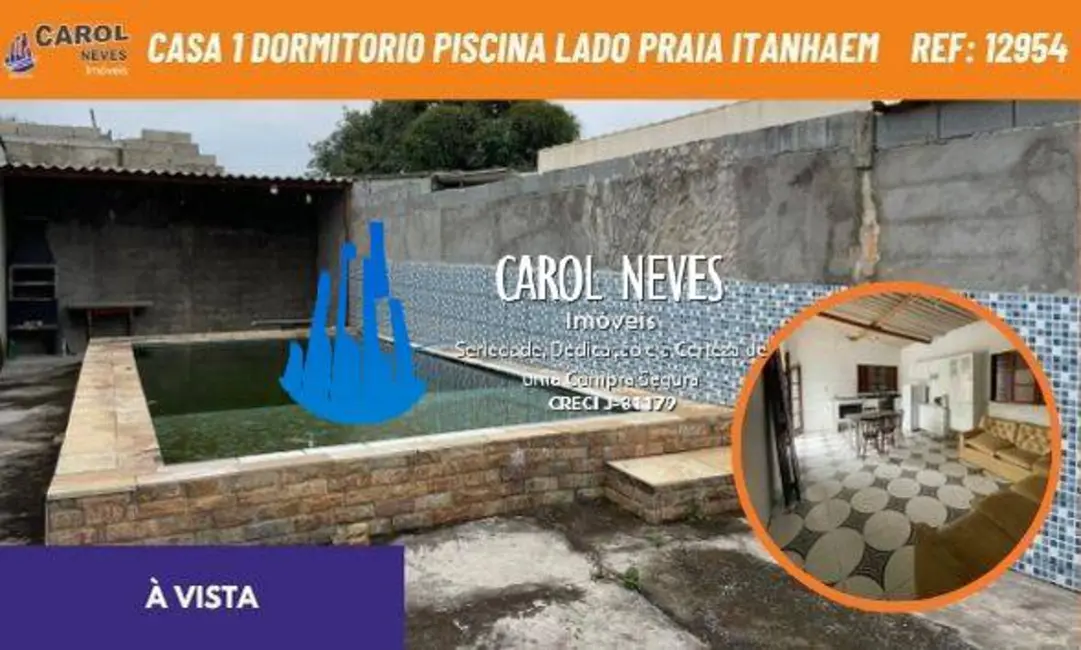 Foto 1 de Casa com 1 quarto à venda, 600m2 em Itanhaem - SP