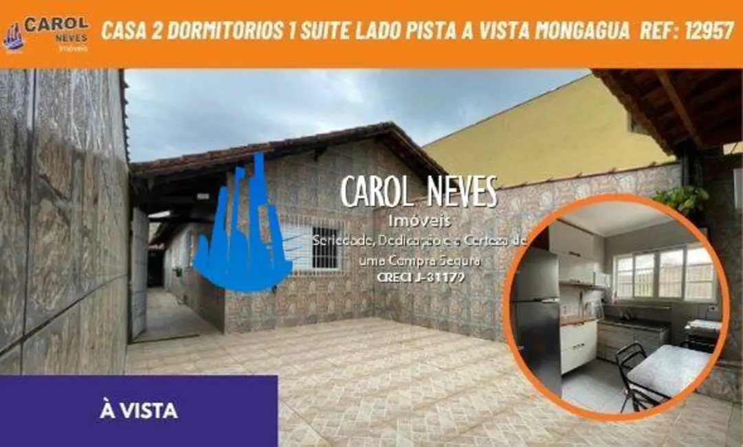 Foto 1 de Casa com 2 quartos à venda em Mongagua - SP