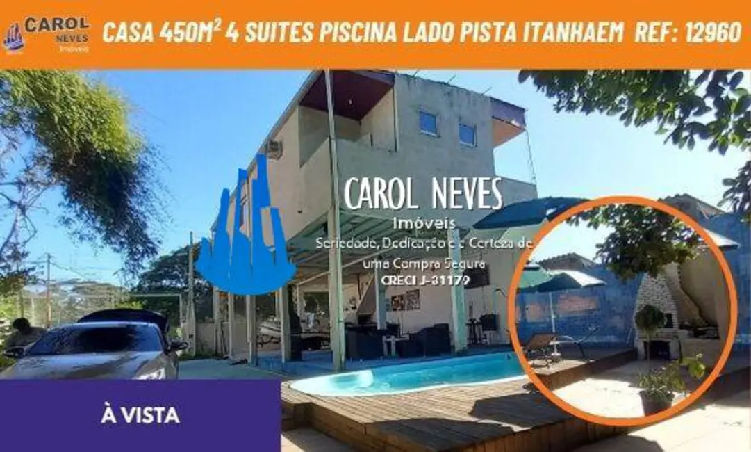 Casa com 4 quartos à venda, 450m2 em Itanhaem - SP - imagem 1 Foto 1 de Casa com 4 quartos à venda, 450m2 em Itanhaem - SP