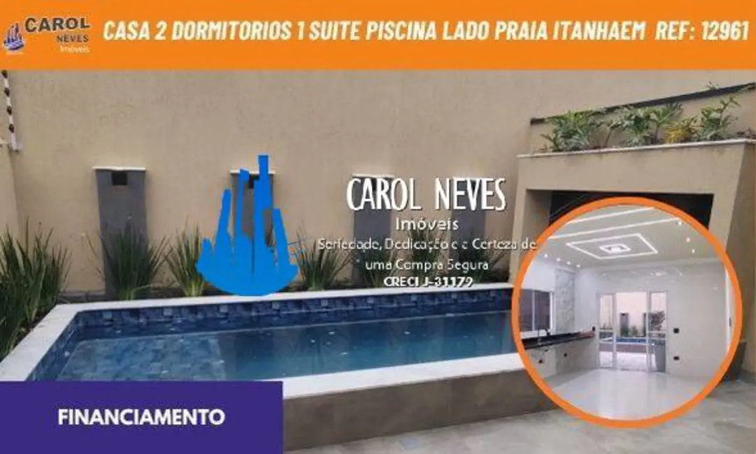 Foto 1 de Casa com 2 quartos à venda, 69m2 em Itanhaem - SP