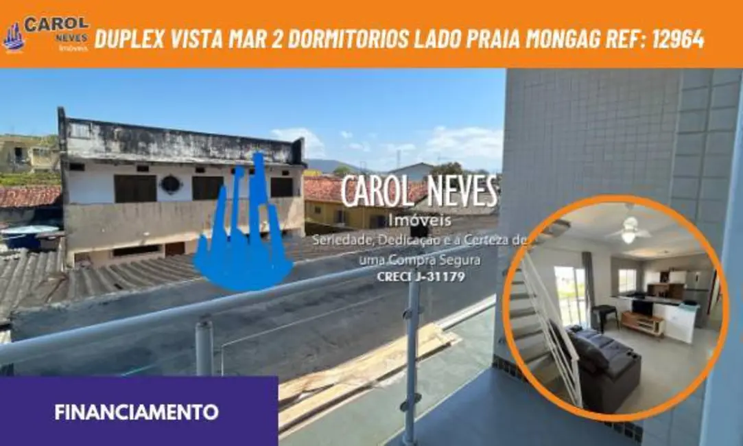 Foto 1 de Apartamento com 2 quartos à venda, 115m2 em Mongagua - SP
