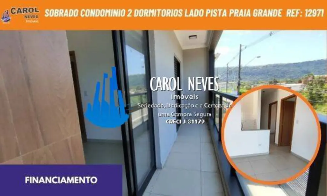 Foto 1 de Sobrado com 2 quartos à venda, 60m2 em Esmeralda, Praia Grande - SP