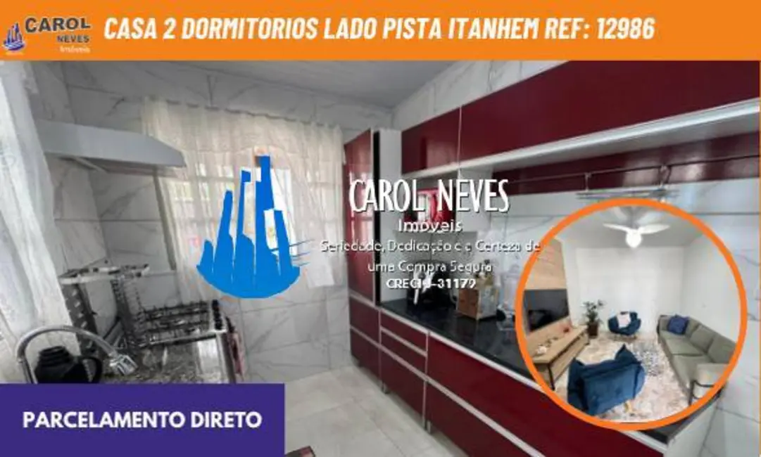 Foto 1 de Casa com 2 quartos à venda, 105m2 em Itanhaem - SP