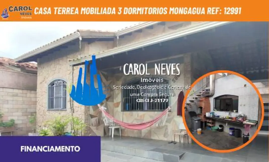 Foto 1 de Casa com 3 quartos à venda, 148m2 em Mongagua - SP