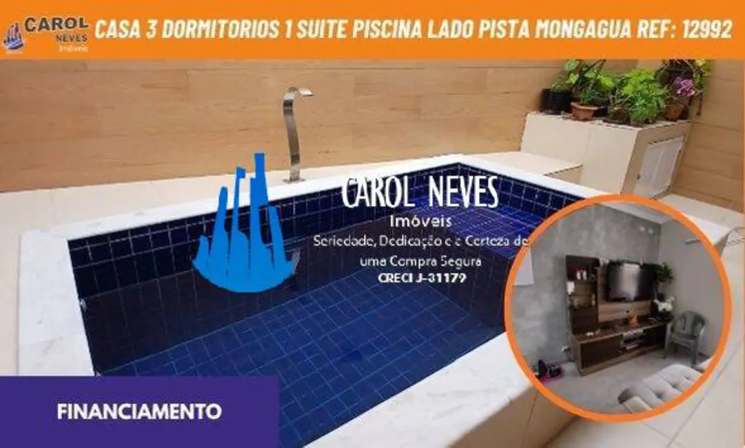 Foto 1 de Casa com 3 quartos à venda, 89m2 em Mongagua - SP