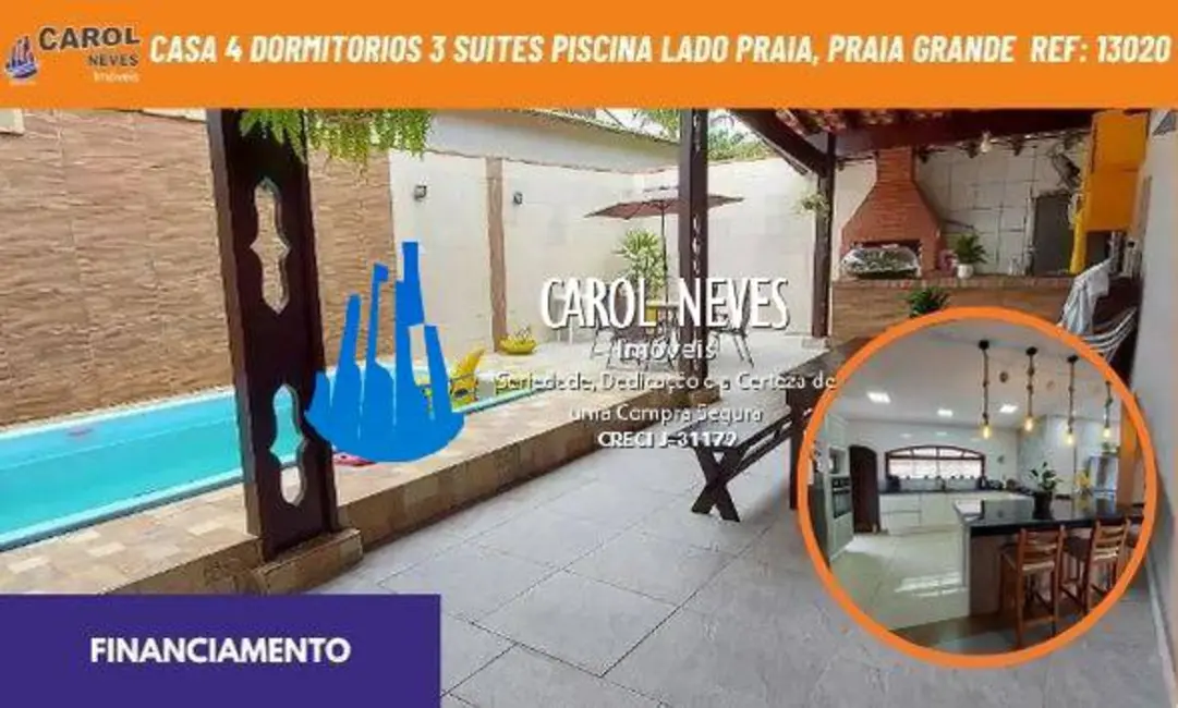 Casa com 4 quartos à venda, 259m2 em Flórida, Praia Grande - SP - imagem 1 Foto 1 de Casa com 4 quartos à venda, 259m2 em Flórida, Praia Grande - SP