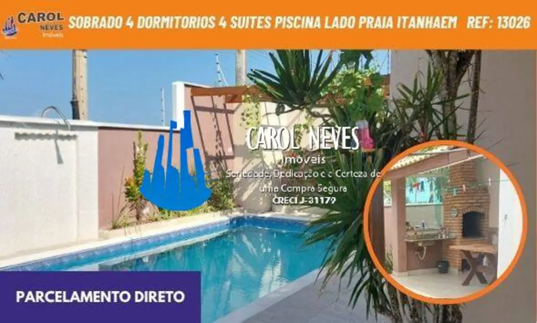 Foto 1 de Casa com 4 quartos à venda, 250m2 em Itanhaem - SP