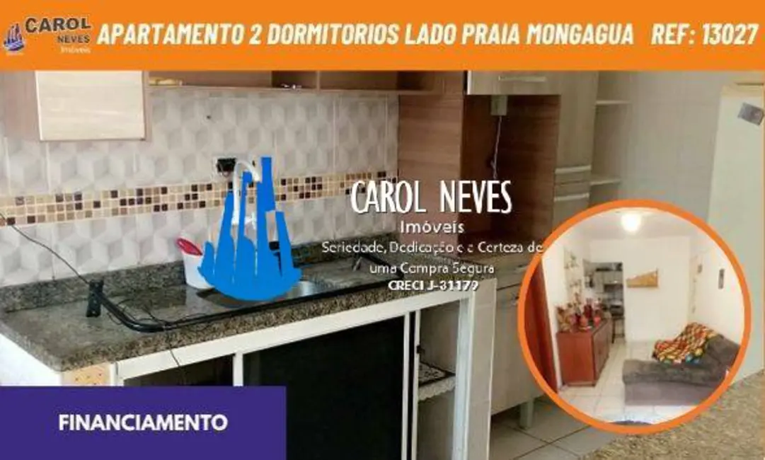 Foto 1 de Apartamento com 2 quartos à venda, 75m2 em Mongagua - SP