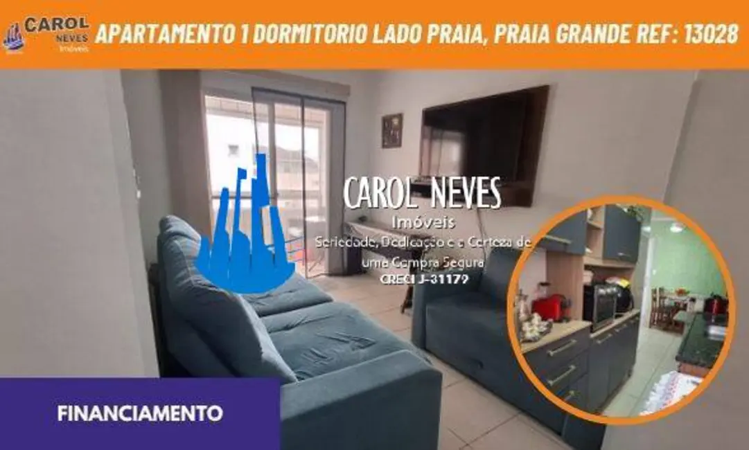 Apartamento com 1 quarto à venda, 48m2 em Aviação, Praia Grande - SP - imagem 1 Foto 1 de Apartamento com 1 quarto à venda, 48m2 em Aviação, Praia Grande - SP