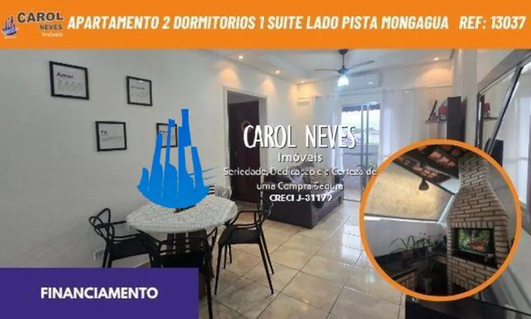 Foto 1 de Apartamento com 2 quartos à venda, 68m2 em Mongagua - SP