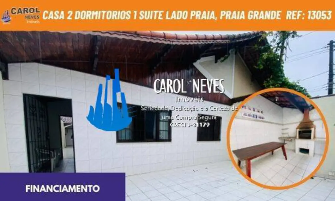 Foto 1 de Casa com 2 quartos à venda, 120m2 em Caiçara, Praia Grande - SP