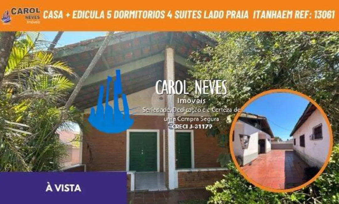 Foto 1 de Casa com 5 quartos à venda, 140m2 em Itanhaem - SP