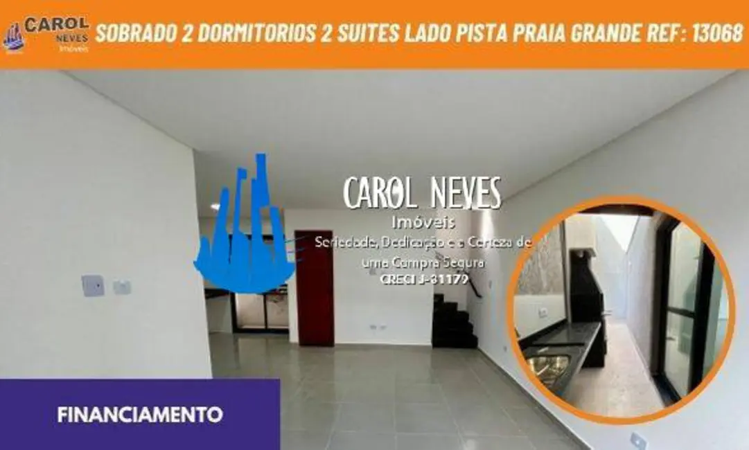 Casa com 2 quartos à venda, 62m2 em Melvi, Praia Grande - SP - imagem 1 Foto 1 de Casa com 2 quartos à venda, 62m2 em Melvi, Praia Grande - SP