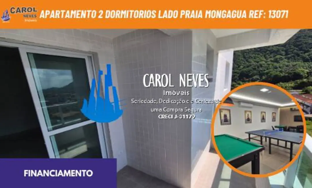 Foto 1 de Apartamento com 2 quartos à venda, 75m2 em Mongagua - SP