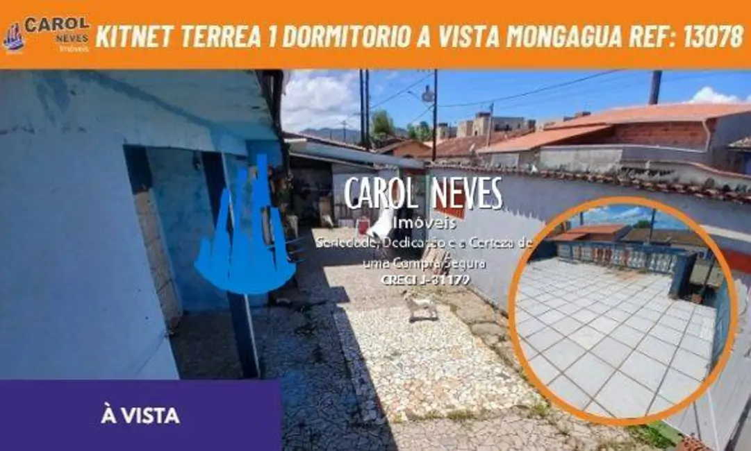 Foto 1 de Kitnet com 1 quarto à venda, 30m2 em Mongagua - SP