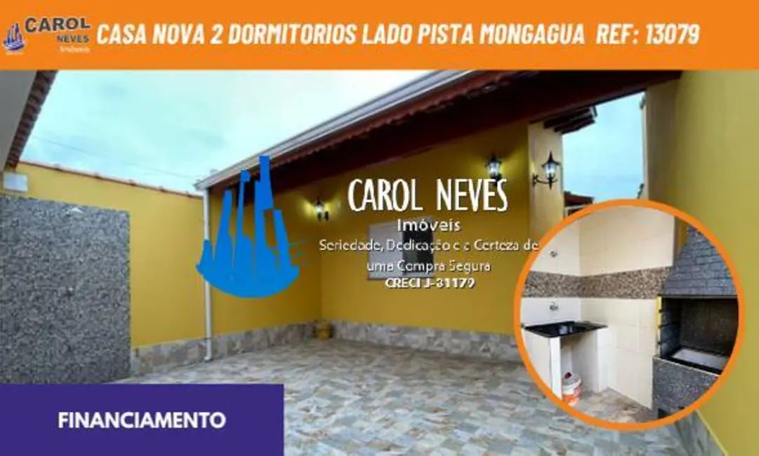 Foto 1 de Casa com 2 quartos à venda, 81m2 em Mongagua - SP