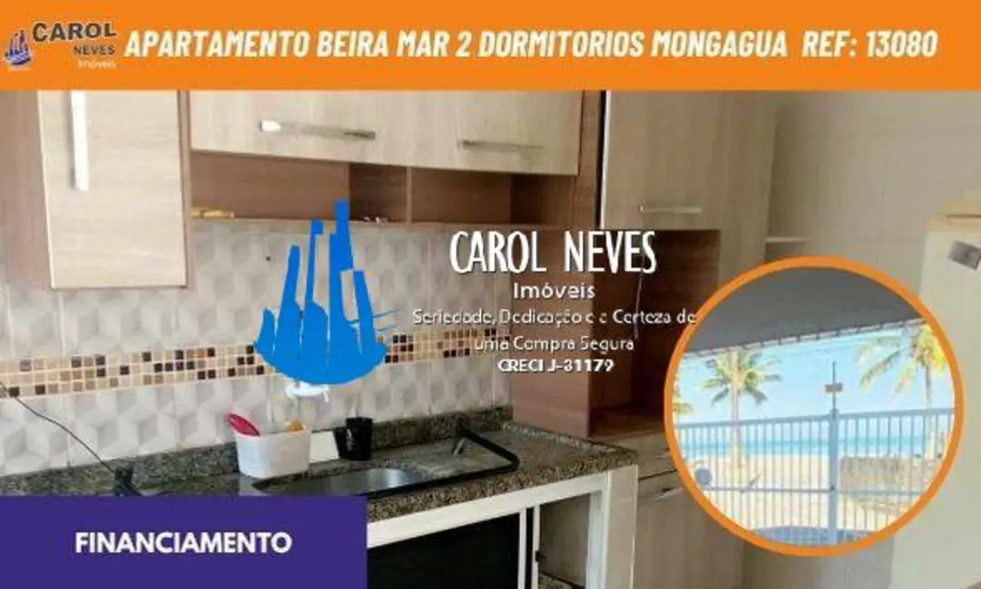 Foto 1 de Apartamento com 2 quartos à venda, 75m2 em Mongagua - SP