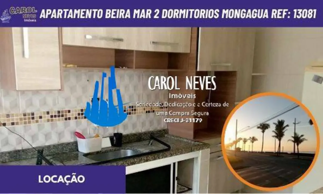 Apartamento com 2 quartos para alugar, 75m2 em Mongagua - SP - imagem 1 Foto 1 de Apartamento com 2 quartos para alugar, 75m2 em Mongagua - SP