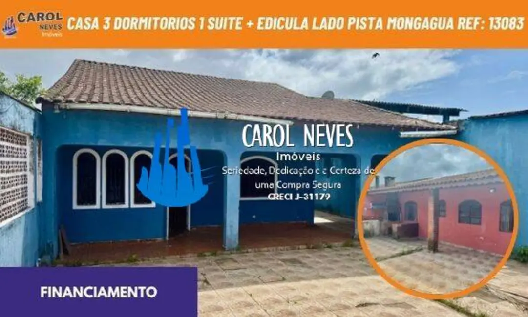 Foto 1 de Casa com 4 quartos à venda, 175m2 em Mongagua - SP
