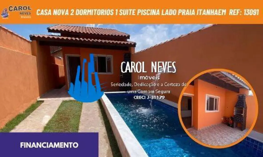 Foto 1 de Casa com 2 quartos à venda, 61m2 em Itanhaem - SP