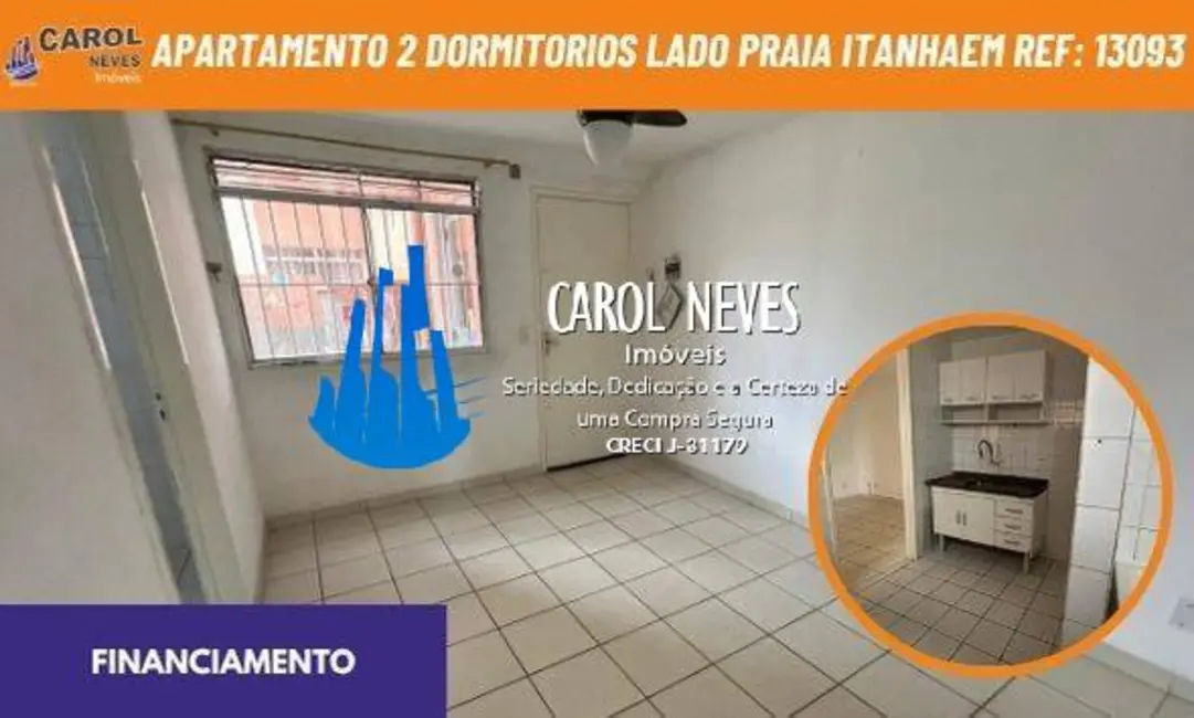 Foto 1 de Apartamento com 2 quartos à venda, 56m2 em Itanhaem - SP
