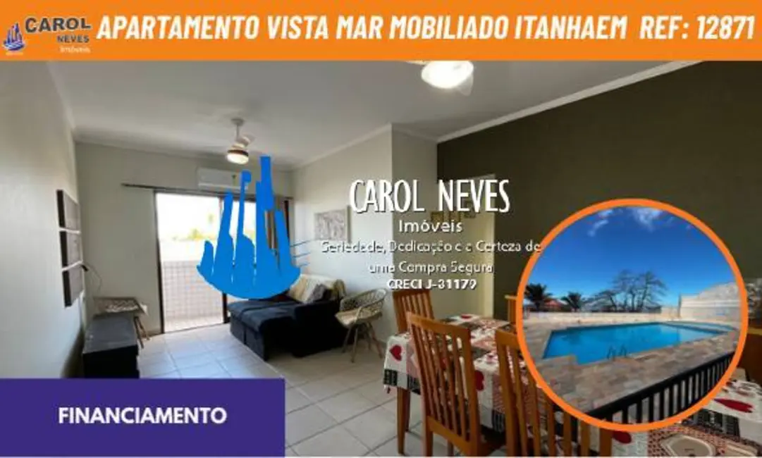 Foto 1 de Apartamento com 2 quartos à venda, 72m2 em Itanhaem - SP
