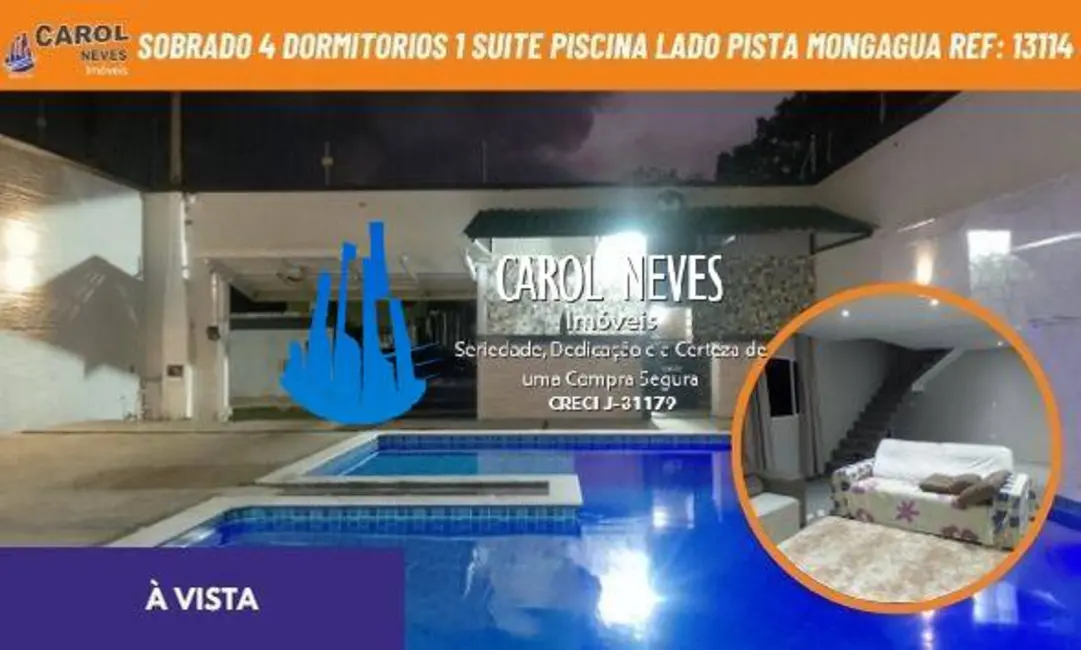 Foto 1 de Sobrado com 4 quartos à venda, 170m2 em Mongagua - SP