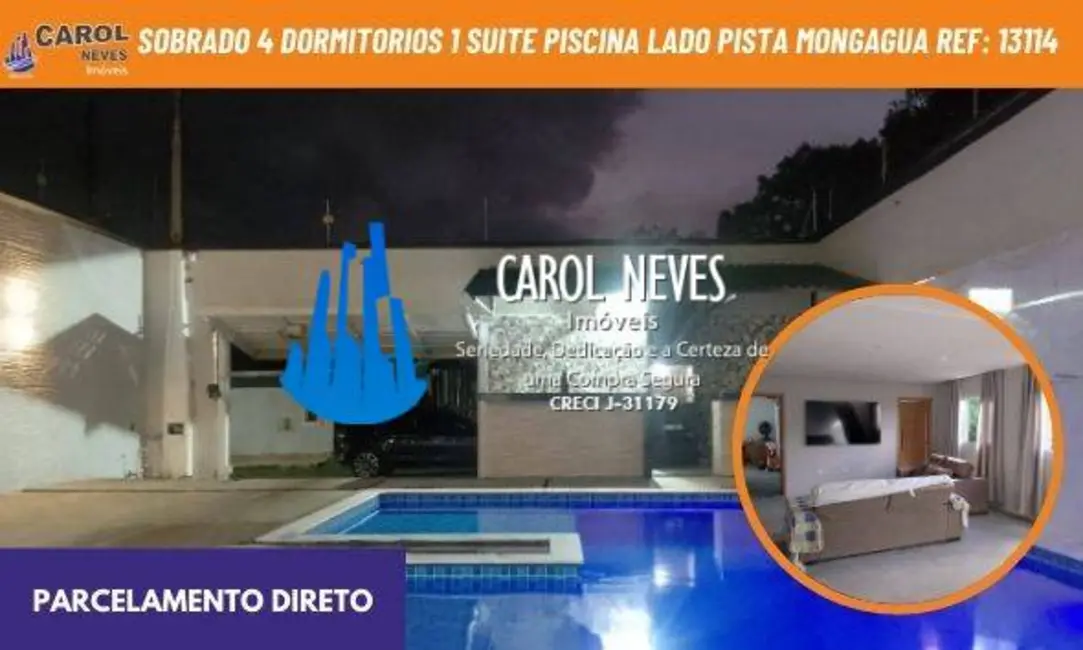 Foto 1 de Sobrado com 4 quartos à venda, 170m2 em Mongagua - SP