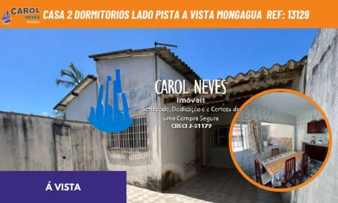 Foto 1 de Casa com 2 quartos à venda, 65m2 em Mongagua - SP