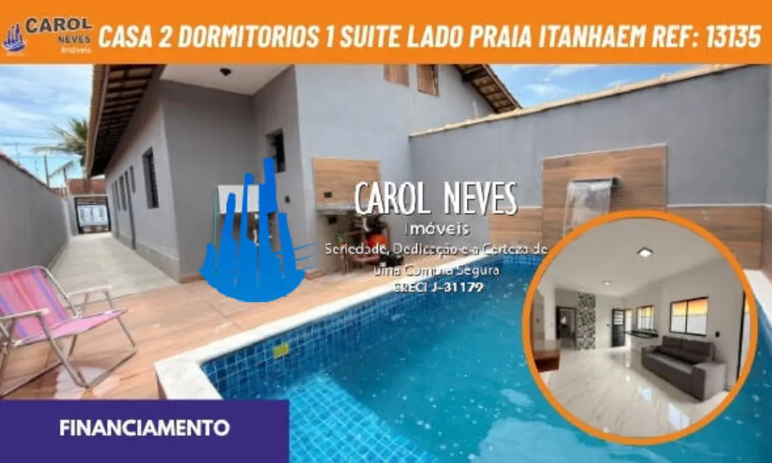 Foto 1 de Casa com 2 quartos à venda, 60m2 em Itanhaem - SP