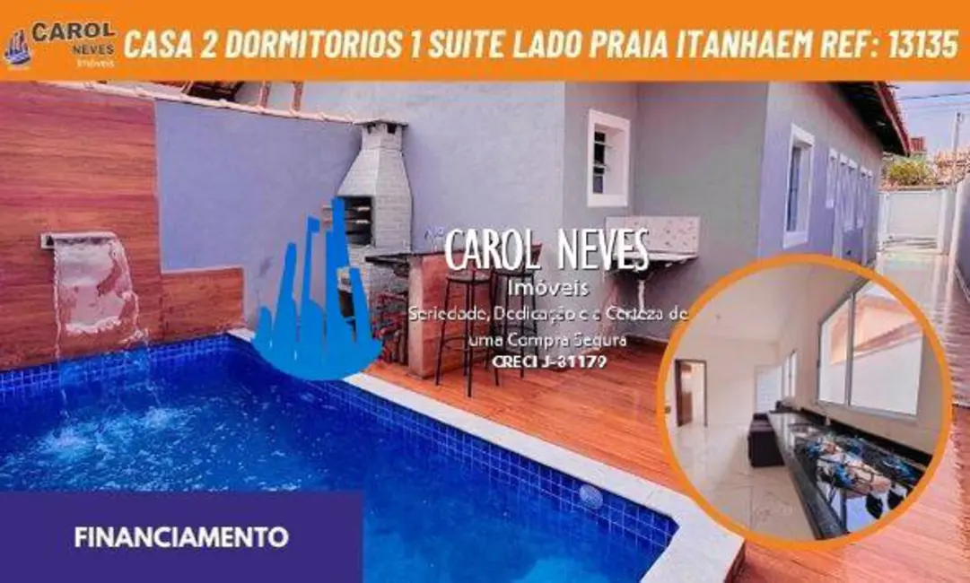Casa com 2 quartos à venda, 60m2 em Itanhaem - SP - imagem 1 Foto 1 de Casa com 2 quartos à venda, 60m2 em Itanhaem - SP