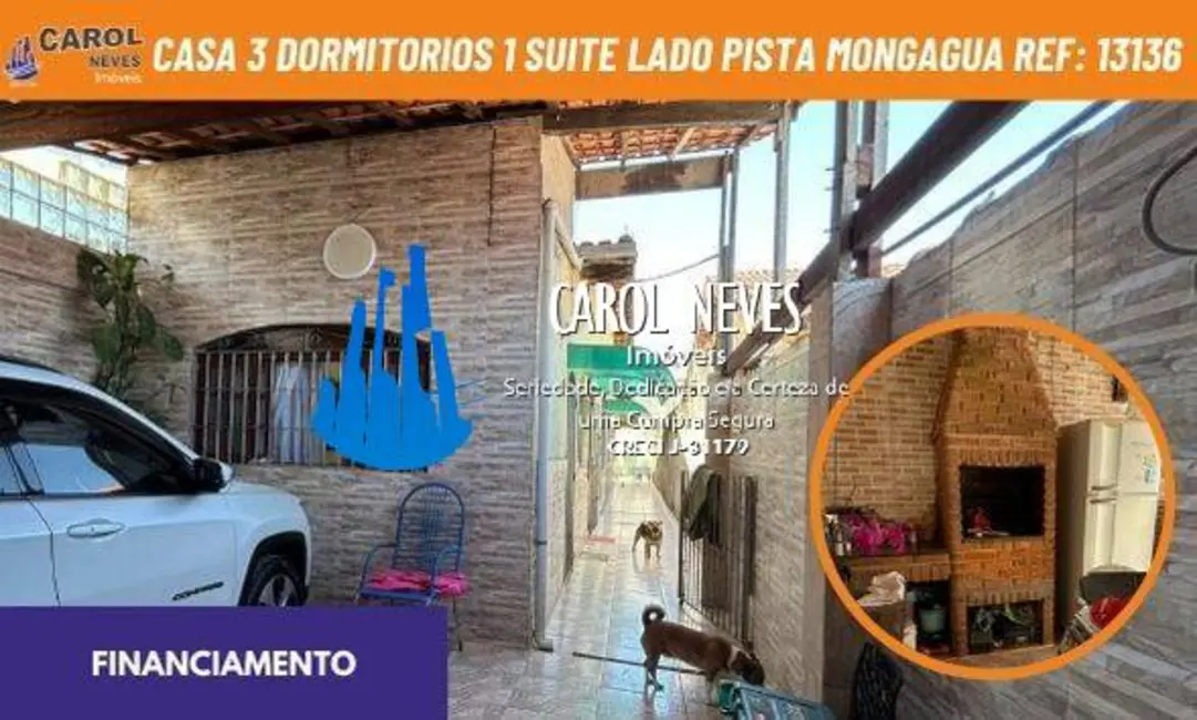 Foto 1 de Casa com 3 quartos à venda, 96m2 em Mongagua - SP