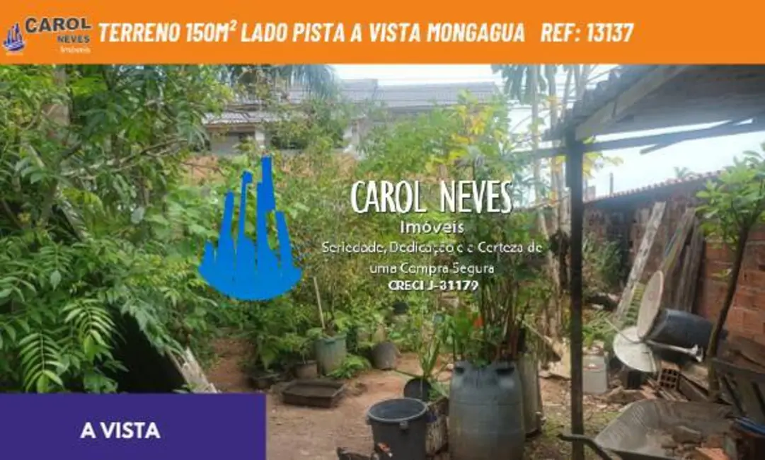 Foto 1 de Terreno / Lote à venda, 150m2 em Mongagua - SP