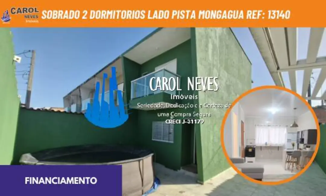 Foto 1 de Sobrado com 2 quartos à venda, 60m2 em Mongagua - SP