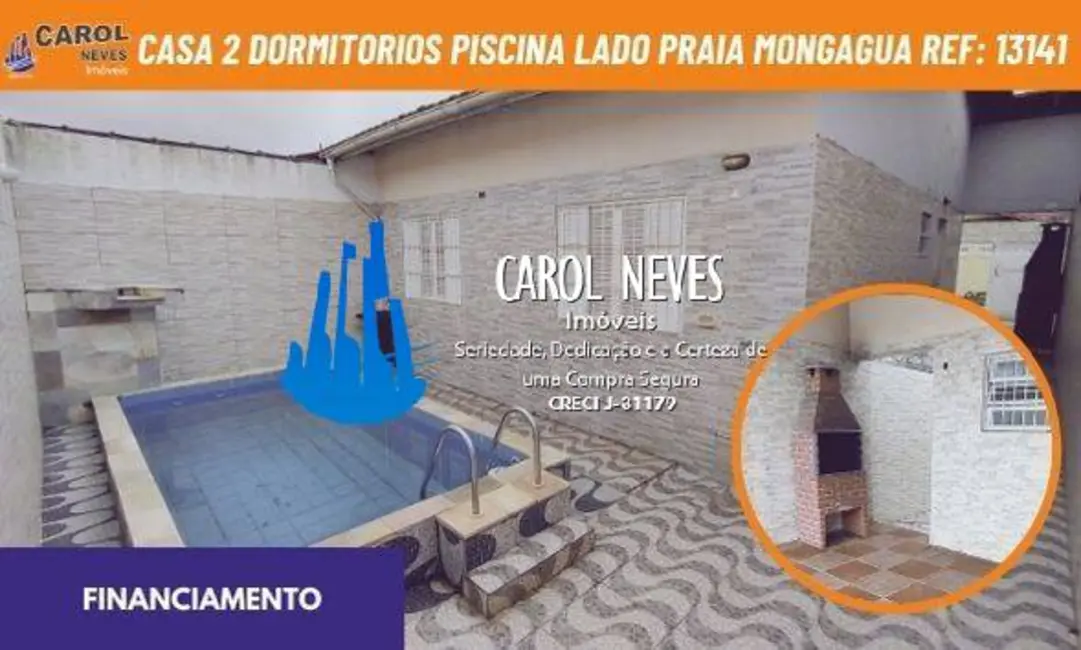 Foto 1 de Casa com 2 quartos à venda em Mongagua - SP