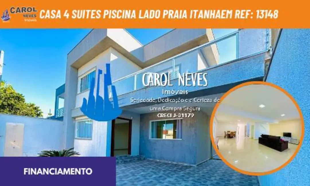 Foto 1 de Sobrado com 4 quartos à venda, 310m2 em Itanhaem - SP