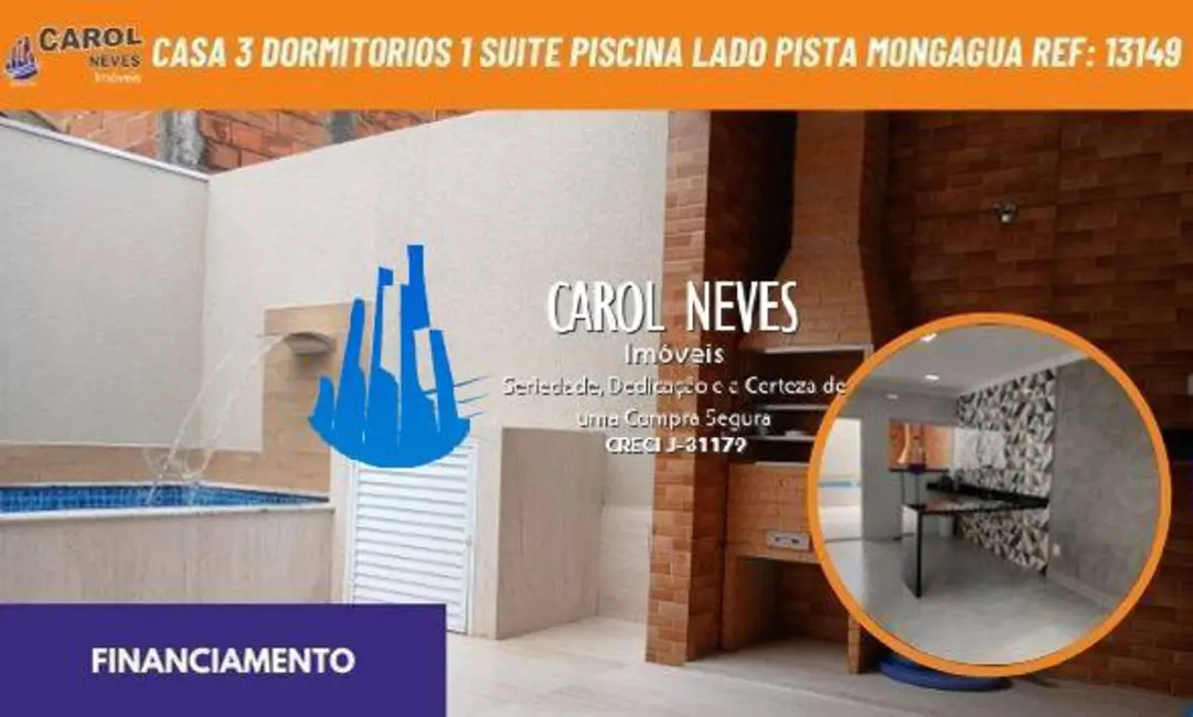 Foto 1 de Casa com 3 quartos à venda, 118m2 em Mongagua - SP