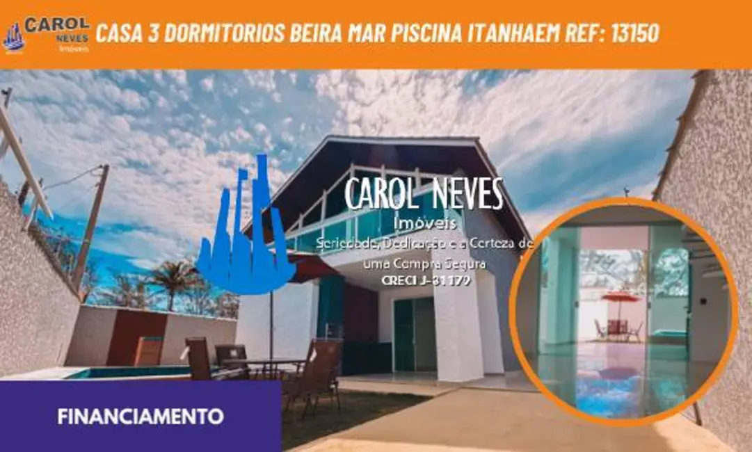 Foto 1 de Casa com 3 quartos à venda, 255m2 em Itanhaem - SP