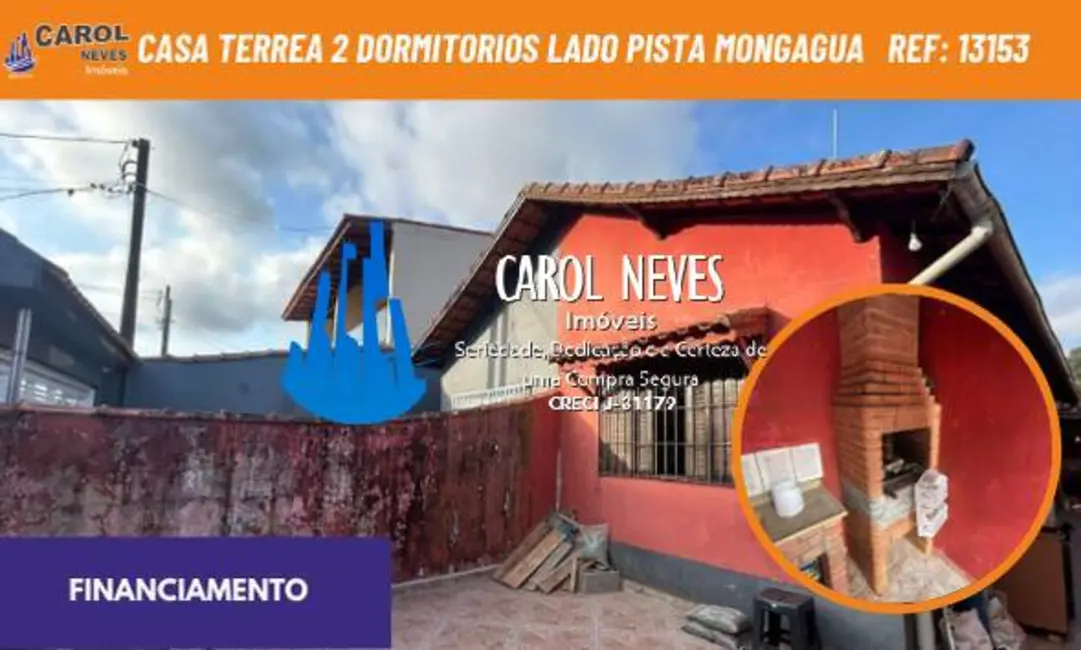 Foto 1 de Casa com 2 quartos à venda, 60m2 em Mongagua - SP