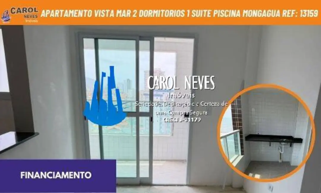 Foto 1 de Apartamento com 2 quartos à venda, 68m2 em Mongagua - SP